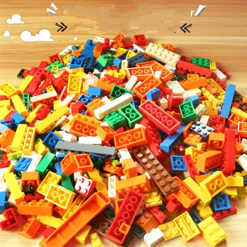 Bausteine in Großpackung 100g 42 Stück 4*2 Noppen 16 Farben Kompatibel mit LEGO Kinderspielzeug DIY Weihnachtsgeschenk Unisex – Detail 5