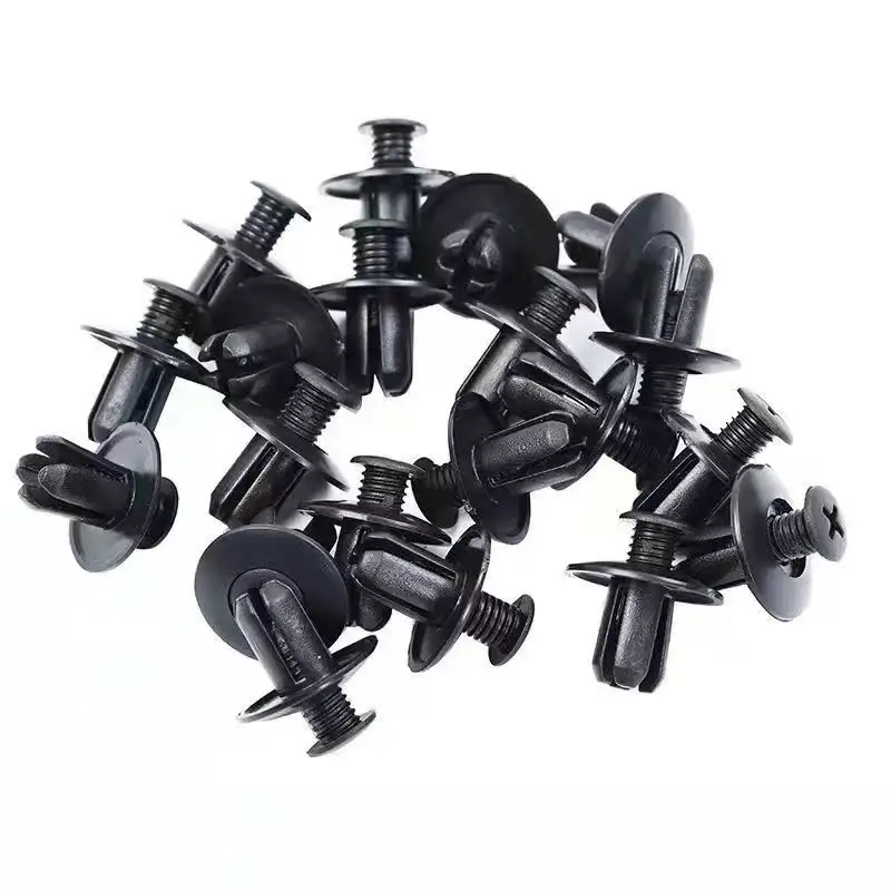 5/100pcs 8mm Plastic Rivets Fasteners Screw Car Bumper Fender Black Rivet Car Fastener Clips for Toyota Focus Kia Nissan Yamaha - Image 3