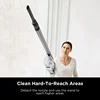QWShark IX141 Pet Cordless Stick Vacuum with XL Dust Cup,LED Headlights,Removable Handheld Vac,Crevice Tool,Portable Vacuum 4