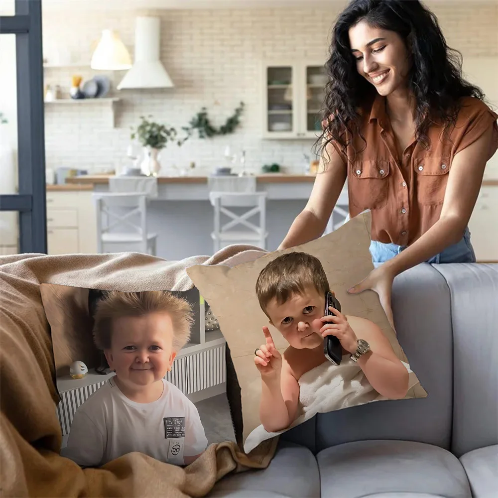 Funny Hasbulla Pillow Covers Cartoon Sofa Decorative Home Double-sided Printing Short Plush Cute Cushion Cover 3