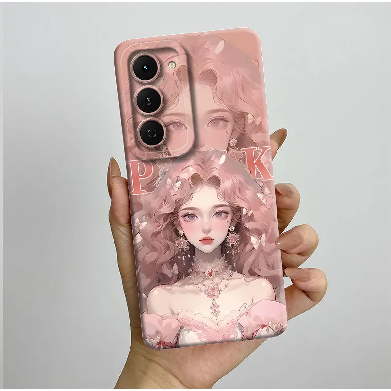 Aesthetic Flowers Slim Liquid Silicone Phone Case - Anti-Drop Protective Soft Cover