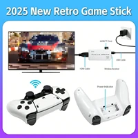 Console de jeu vidéo rétro M15, manette sans fil 2.4G, stick de jeu TV, 20000 jeux classiques, console de jeu pour deux joueurs 3