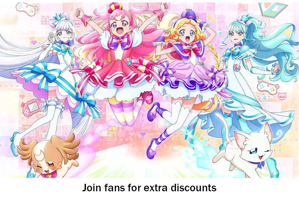 Guo Xiao Luo Pretty Cure Anime periphere süße Niko Haustier Cartoon Acryl Schlüsselanhänger Taschenanhänger Jungen Mädchen Weihnachtsgeschenk – Detail 2