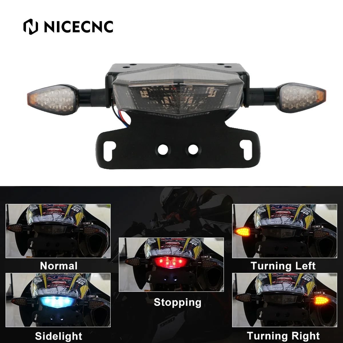 NiceCNC Tail Rear Brake LED Light Turning Signal Kit For SUZUKI DRZ