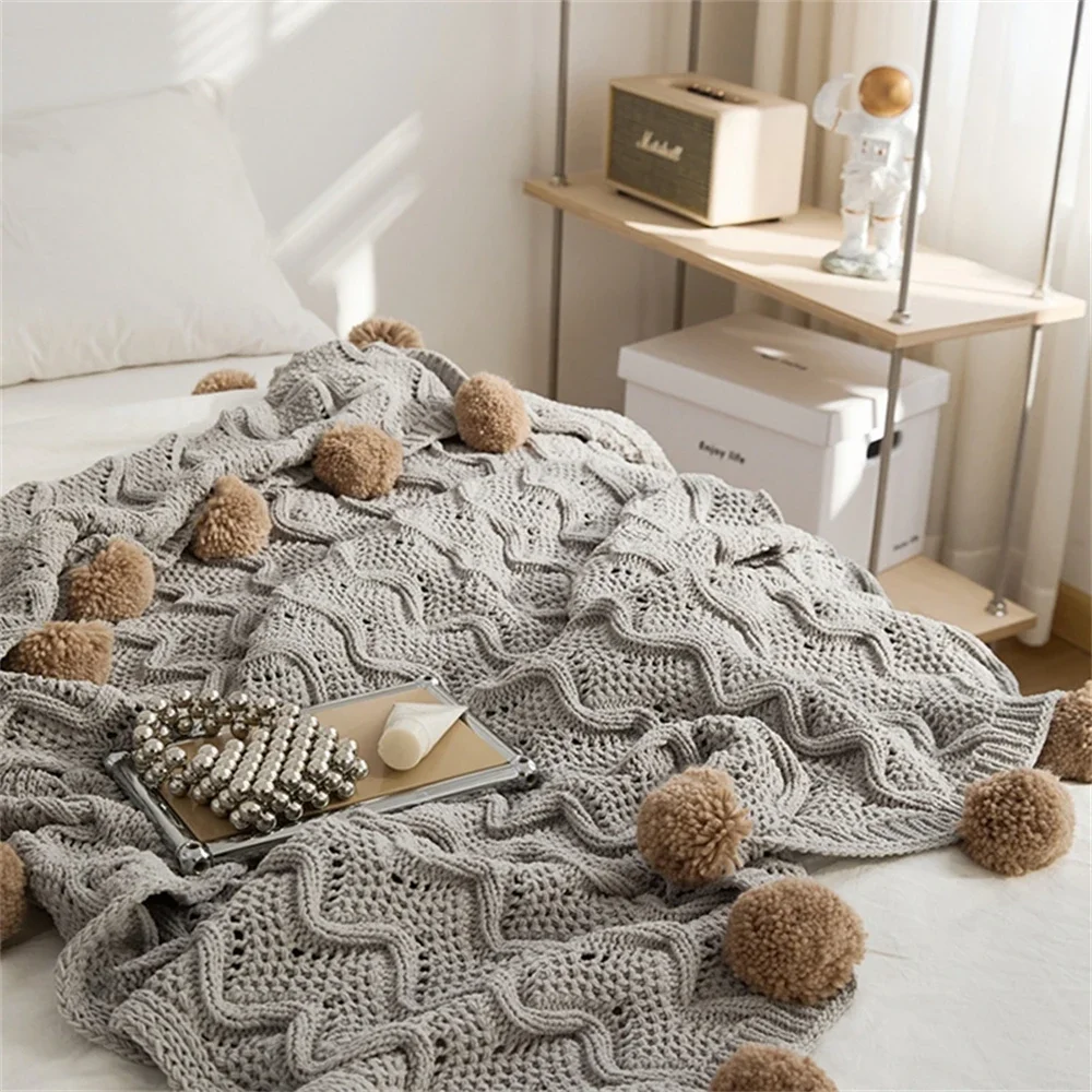 

New Knitted Chenille Blanket Air Conditioning Throw Blankets for Bed Sofa Towel Shawl Thread Blanket Nap Blanket Home Decorative