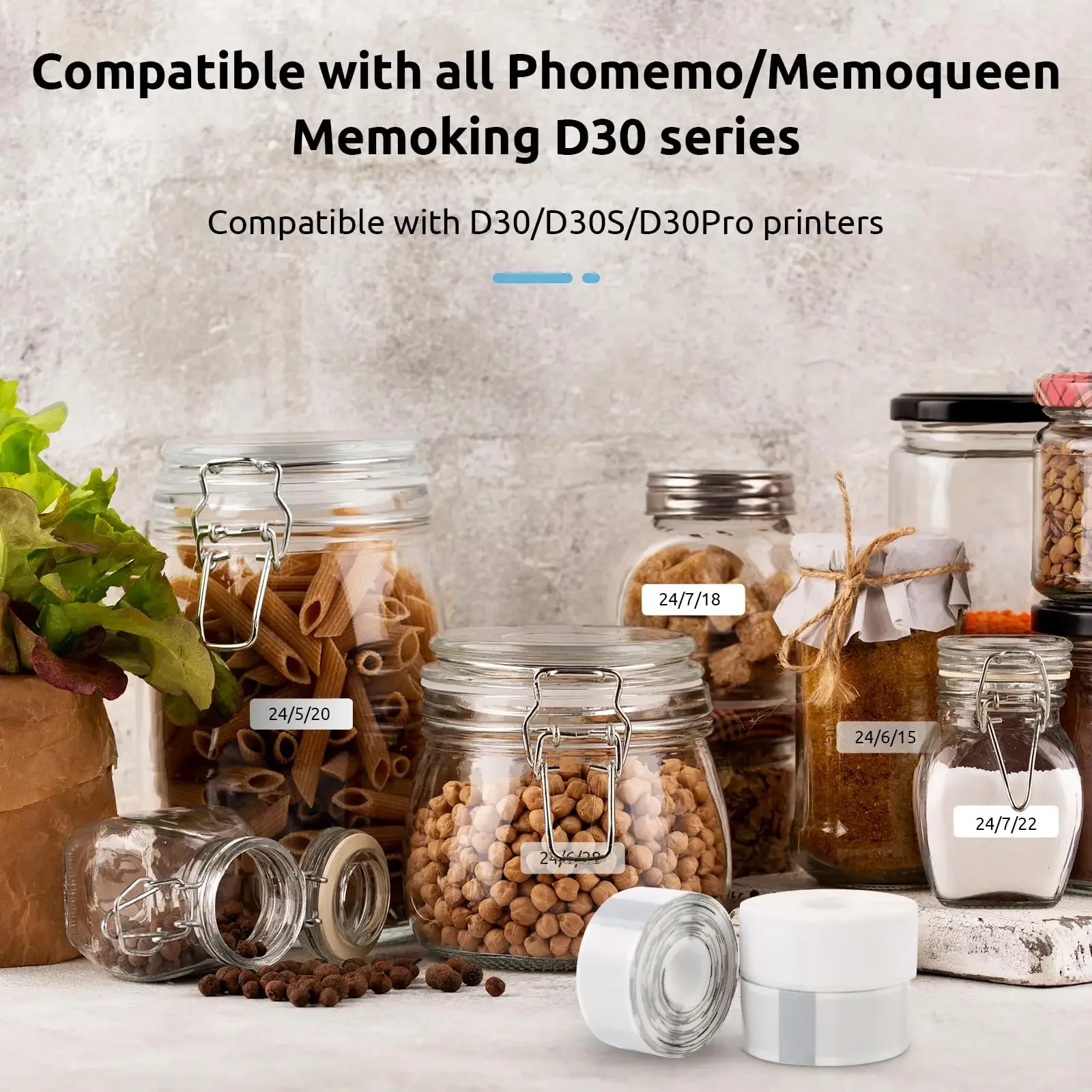 0.47" x 1.57" Transparent Labels Thermal Stickers High Quality 160PCS/Roll Compatible With D30 Label Makers For Office Supplies