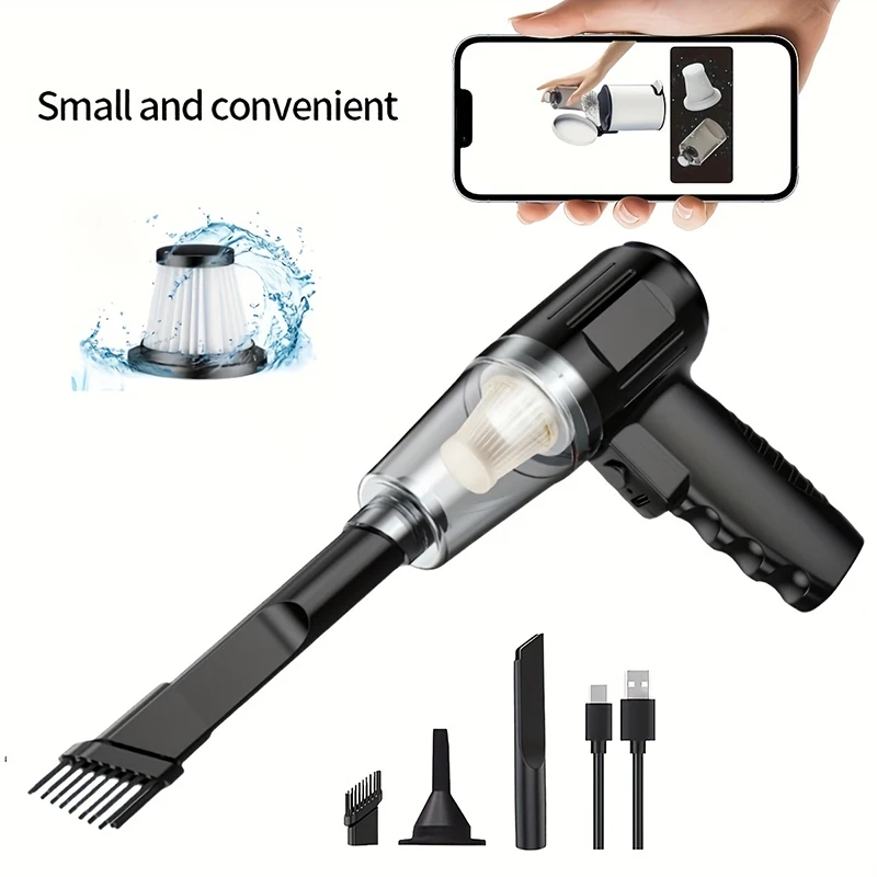 Vacuum Cleaner Xiaomi 95000PA Wireless Car Vacuum Cleaner Handheld Portable type-C Rechargeable Household Dust Blower Small Pet Hair Suction