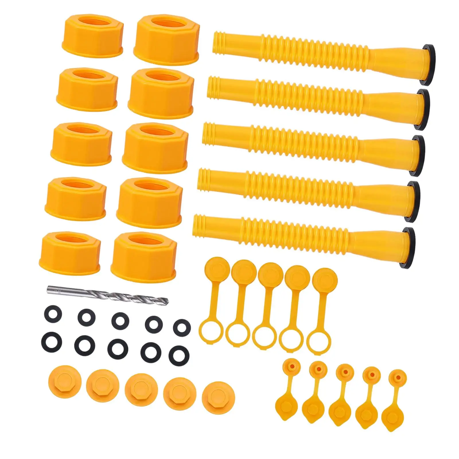 GasCanSpoutReplacementSealingAuxiliaryVentCap5SetforPetrol