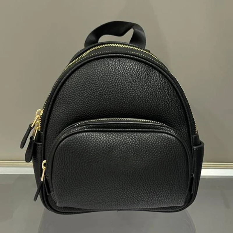 

New Summer Mini Double Backpack Trend Fashion Casual Bag Women's Genuine Leather Small Backpack