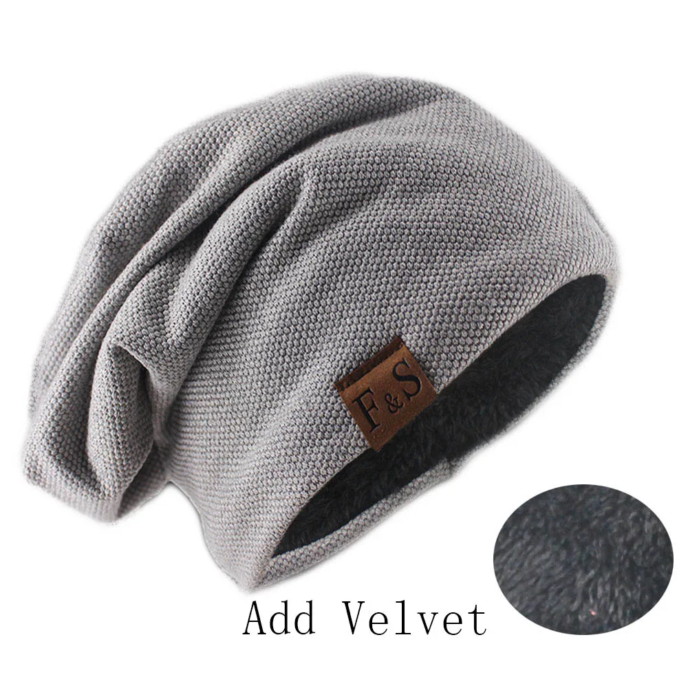  - Fashion Bonnet Hat For Men And Women Autumn Knitted Solid Color Skullies Beanies Spring Casual Soft Turban Hats Hip Hop Beanie