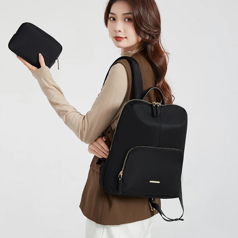 YIFANGZHE Women's Backpack, Slim Daypack for Laptop 13 - 14 Inch, Waterproof and Durable Oxfor Pack Outddor