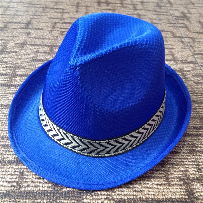 Cappello Trilby In Lino Unisex - Modello Panama Jazz - Multicolore