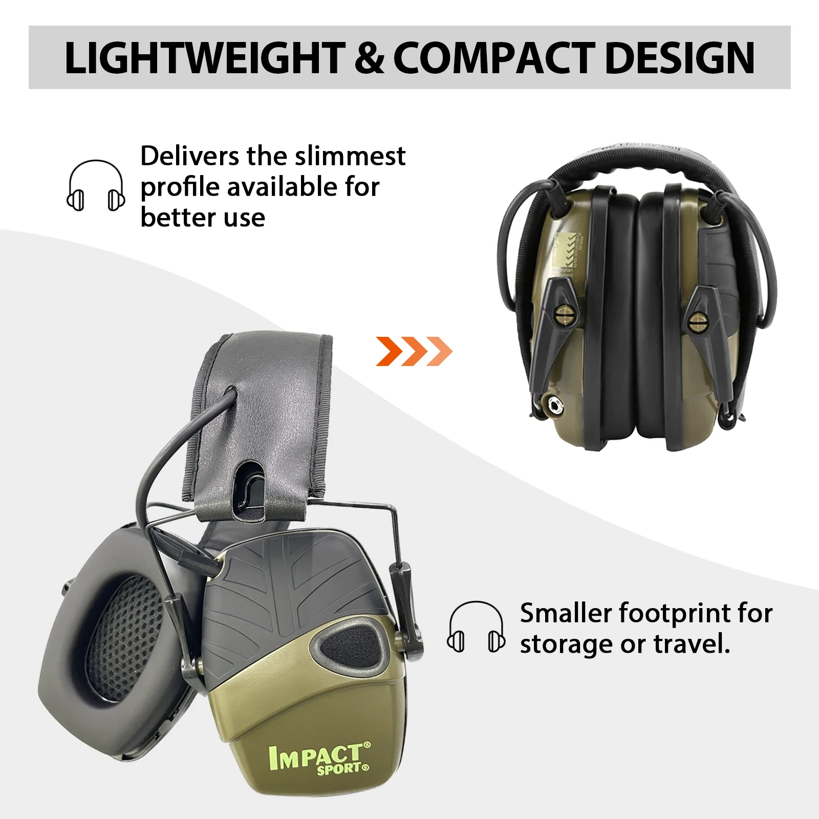 1/2pcs Ear Protection Shooting Noise Cancelling Earmuff Hearing Protection Headphone Adults Construction Muffs for Hunting 3