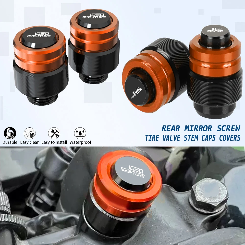 

For 1050 ADVENTURE ADV 1050ADVENTURE 2015 2016 2017 2018 2019 2020 2021 2022 2023 Tire Valve Stem Caps Covers Rear Mirror Screw