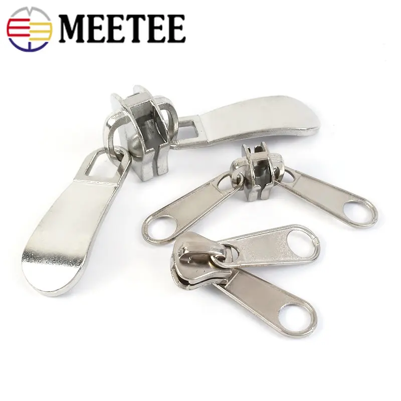 5Pcs 3# 5# Zipper Pull Double-Sided Rotary Zipper Sliders For