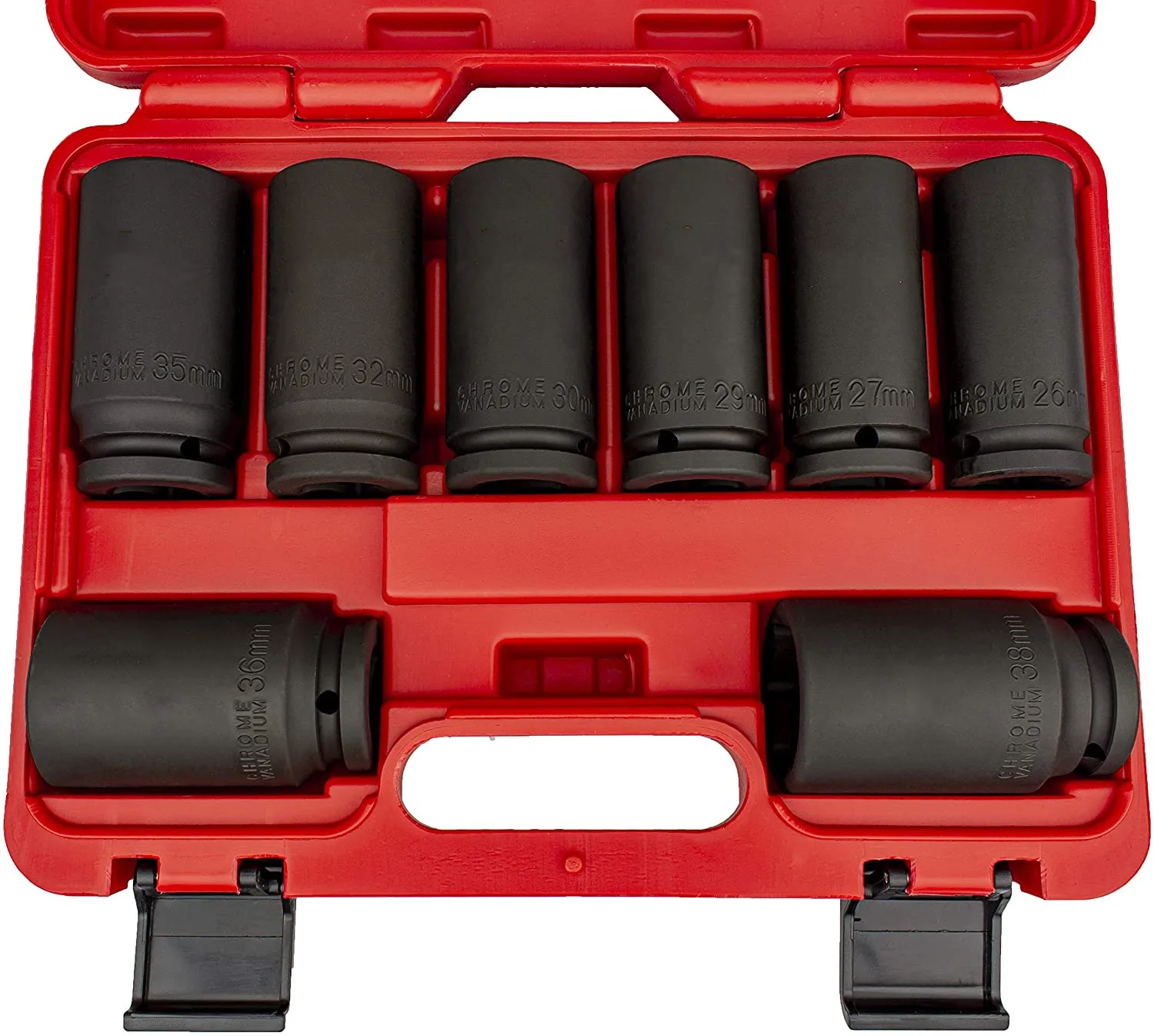 

1/2" 12 Angle Lengthened Plum Blossom Sleeve Set Pneumatic Electric Wrench Assortment Metric 26-38 mm Impact Socket Set Tools