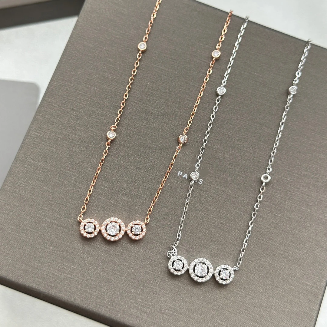 

Женское колье из серебра 2023 пробы, с бриллиантами