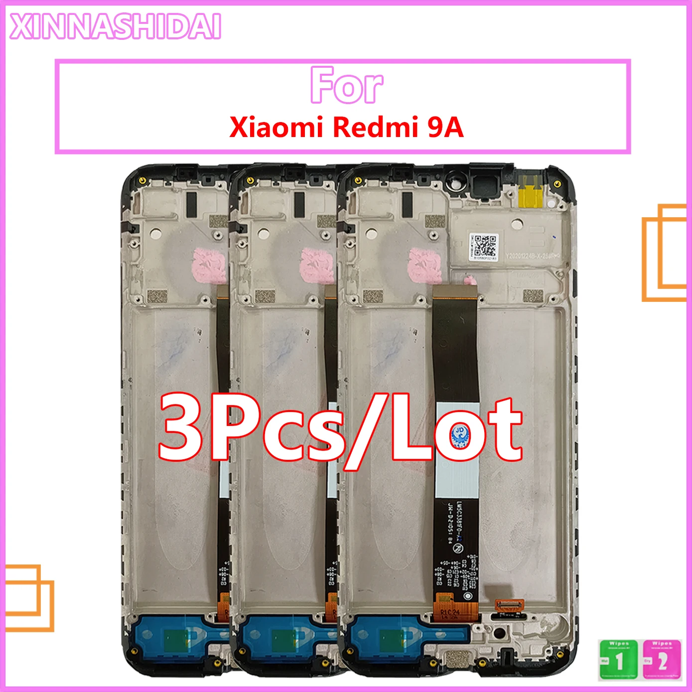 3pcs/lot For Xiaomi Redmi 9a For Xiaomi Redmi 9a Lcd Screen 6.53''touch ...