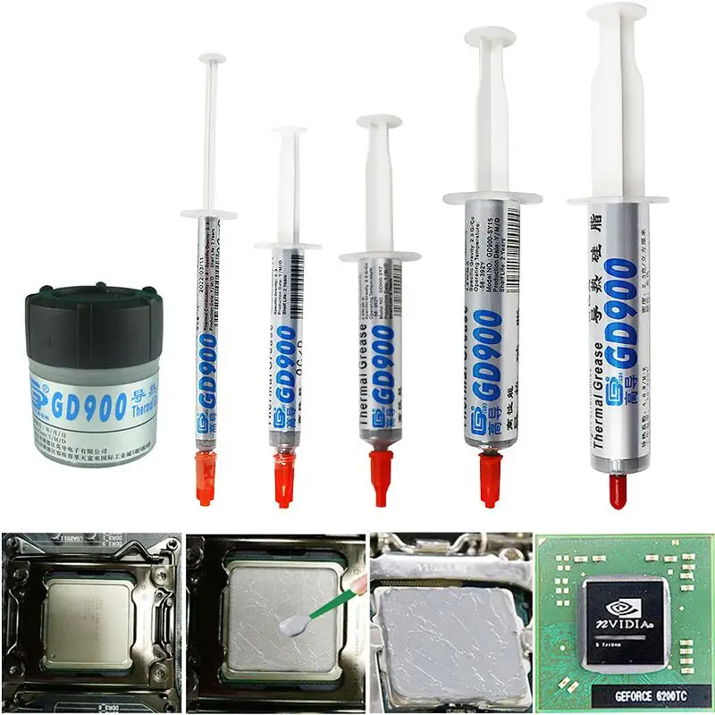 Thermal Conductive Grease Paste Silicone GD900 Heatsink High Performance Compound Grease For CPU CN30/BR7 3/5/7/15/30g 4.8W/M-K thermal paste thermal glue