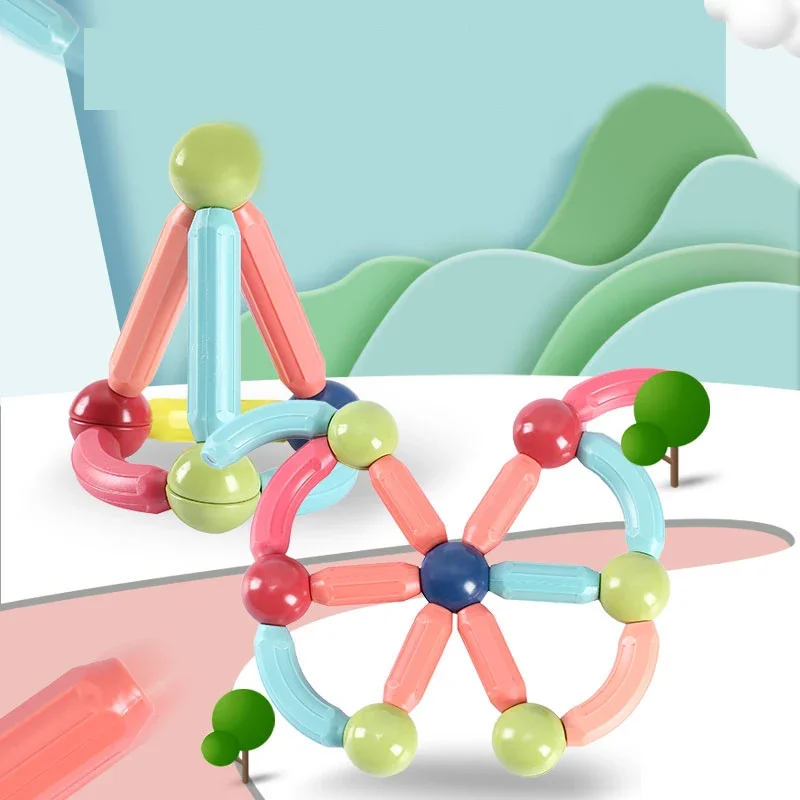 DIY Kids Educational Magnetic Building Blocks Sticks And Balls Toys