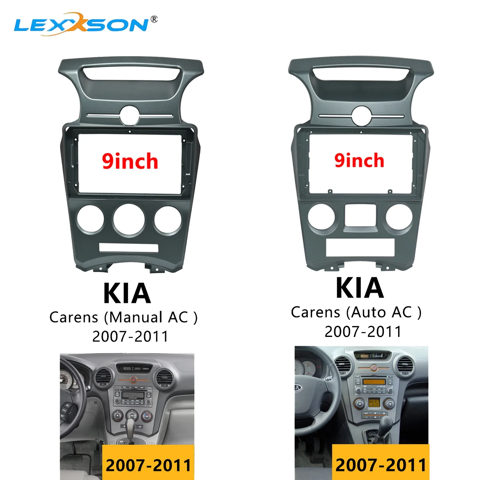 

9 дюймовая Автомобильная рама для KIA Carens 2007-2011 Авто/ручной AC приборной панели автомобиля Радио Установка стерео панель приборной панели комплект отделки