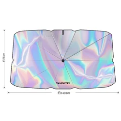 Premium Car Front Glass Laser Sunshade Accessory (For Superb)