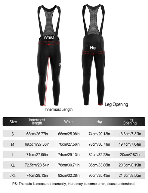 Pantaloni Da Ciclismo Da Uomo 4D Imbottiti Collant Bicicletta Leggings Outdoor Ciclista Equitazione Bike Wear - S