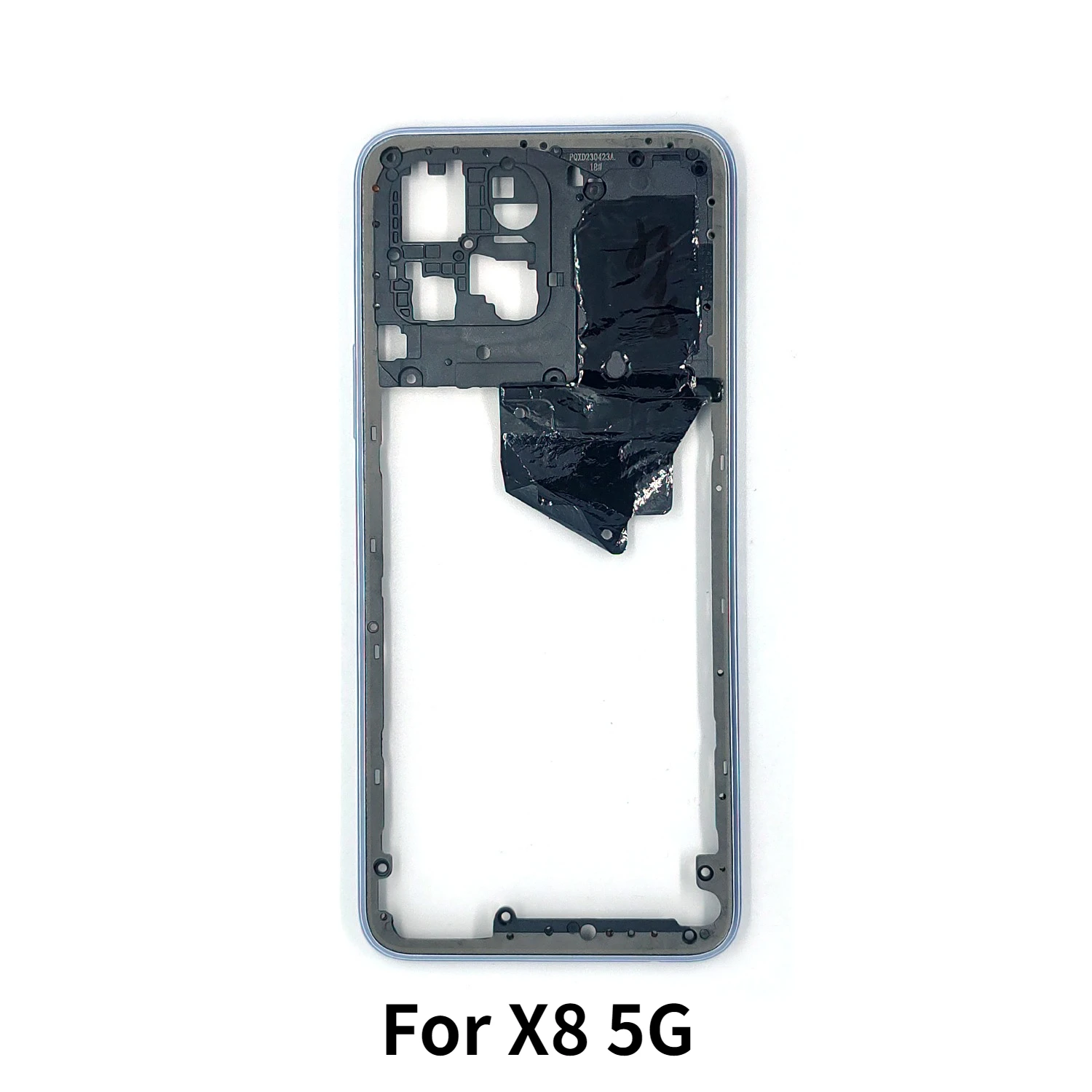 Honor X8 5G VNE-N41용 중간 프레임 하우징 베젤(측면 버튼 수리 부품 포함)