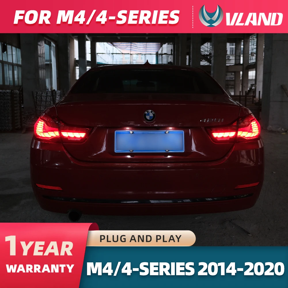 Vlandテールライトアセンブリbmw 4シリーズF32 F33 F36 M4 F82 F83 led 