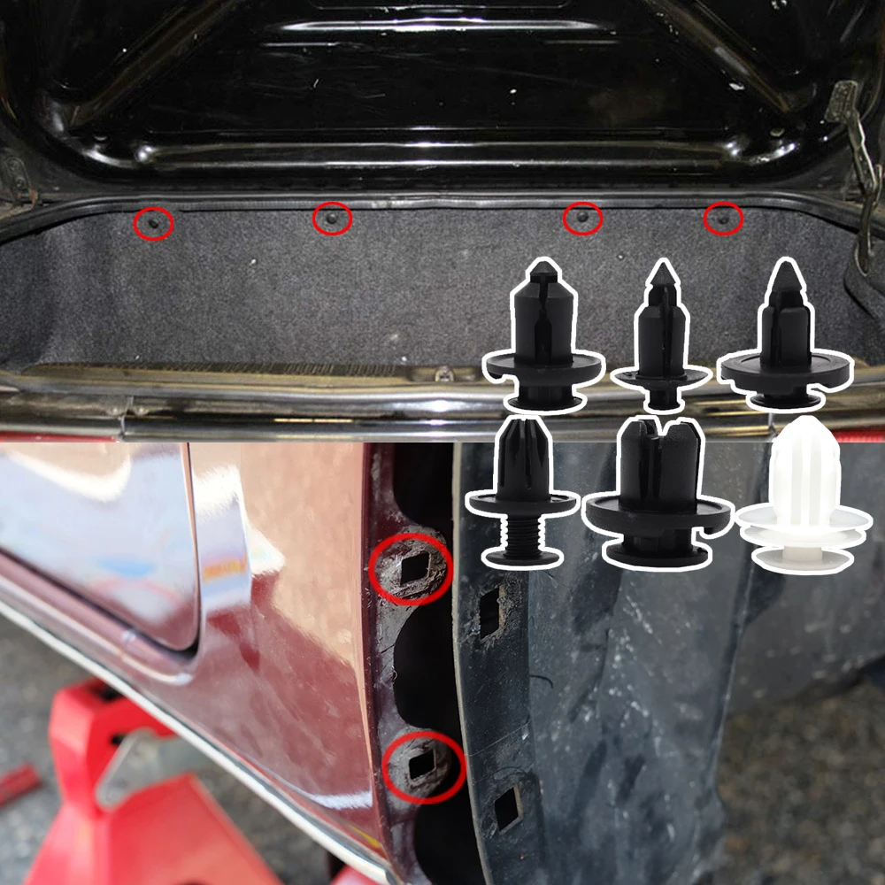 Per Honda Civic 7Th 8Th Eu/Es/Ep/Em S2000 Ap1, Ap2 Push Fit Rivet Fastener Paraurti Minigonne Laterali Trim Tappezzeria Engine Bay Clips