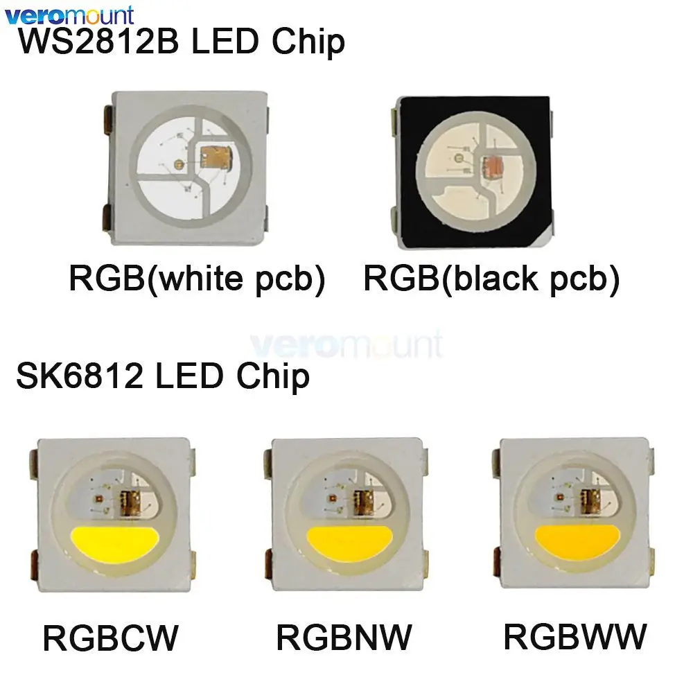 10PCS LED 5050 RGB Pixel Tafel WS2812B WS2811 IC LED Modul LED PCB Chip 5V 