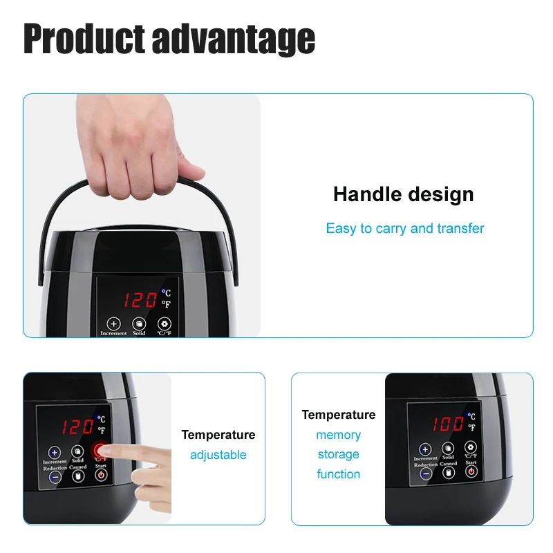 Wax Heater Machine For Hair Removal Paraffin Warmer Depilation Kit Waxing Melting Depilatory Dipping Pot Waxing Kit wax heater,hair removal wax,hair removal tool,beauty wax