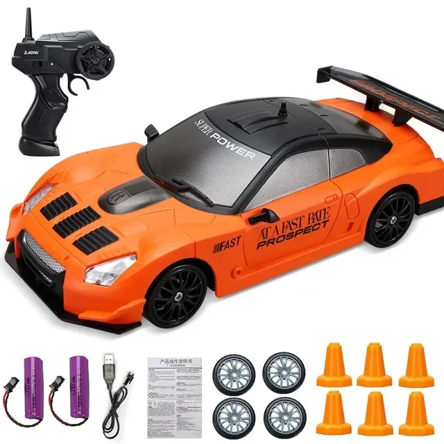 2.4G High speed Drift Rc Car 4WD Toy Remote Control AE86 Model GTR Vehicle Car RC Racing Cars Toy for Children Christmas Gifts 6