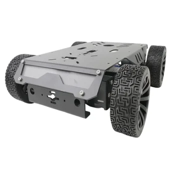 15Kg di Carico RC Serbatoio Ruota di Gomma Robot Auto Telaio In Metallo Per Arduino Robot Kit FAI DA TE con Motore Ps2 Maniglia Auto Robot Programmabile
