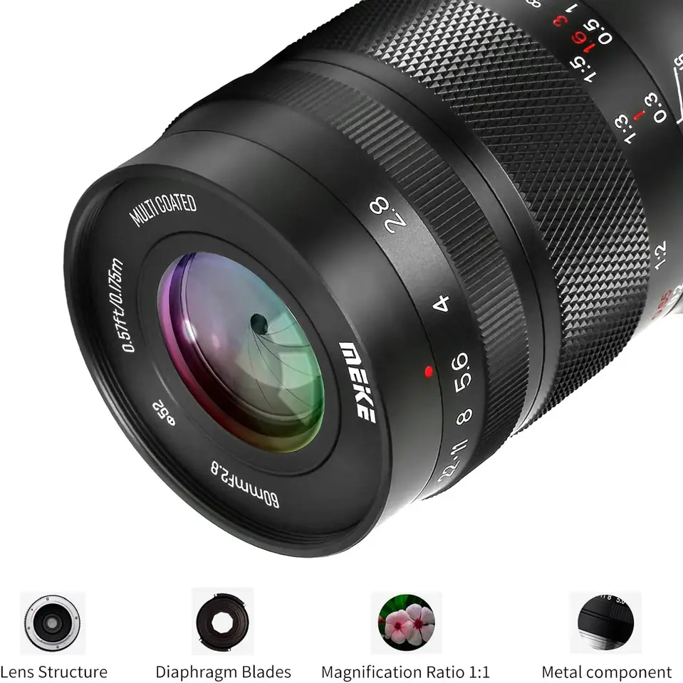 Meike-マクロmf APS-Cカメラ用レンズ、f2.8倍率、Nikon z、Fujifilm x