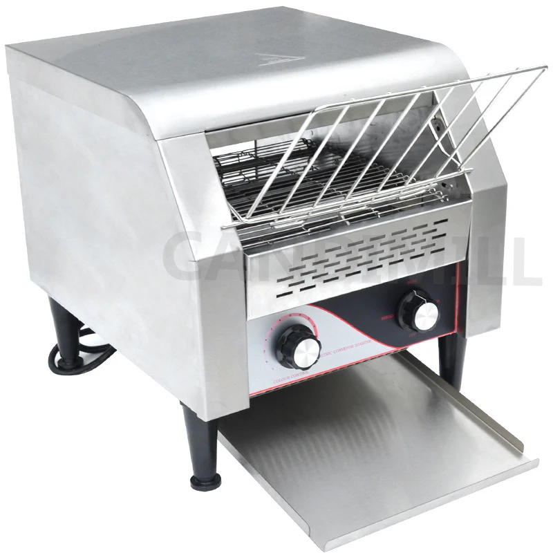 220V Commercial Chain Toast Oven Electric Automatic Chain Toaster Breakfast Sandwich Grill Bread Baking Machine 5
