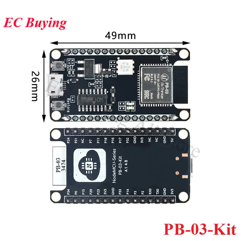 PB-03 PB-03M PB-03F PB-01 PB-02 BLE 5.2 Low Power PB-03M-Kit PB-03F-Kit PB-03 Kit Entwicklungsplatinenmodul PCB Onboard-Antenne – Detail 14