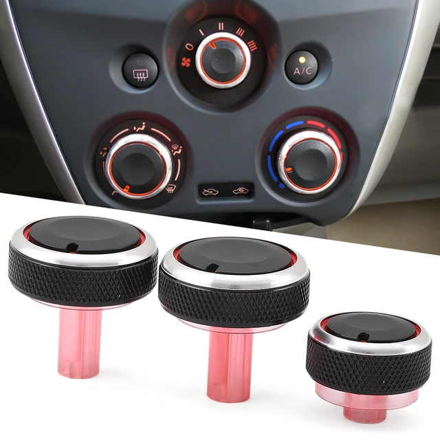 Bouton de commande de climatisation de voiture, bouton de panneau de chauffage AC, boutons de climatisation pour Nissan New Sunny March Latio Almera Versa N17 K13 E12 1