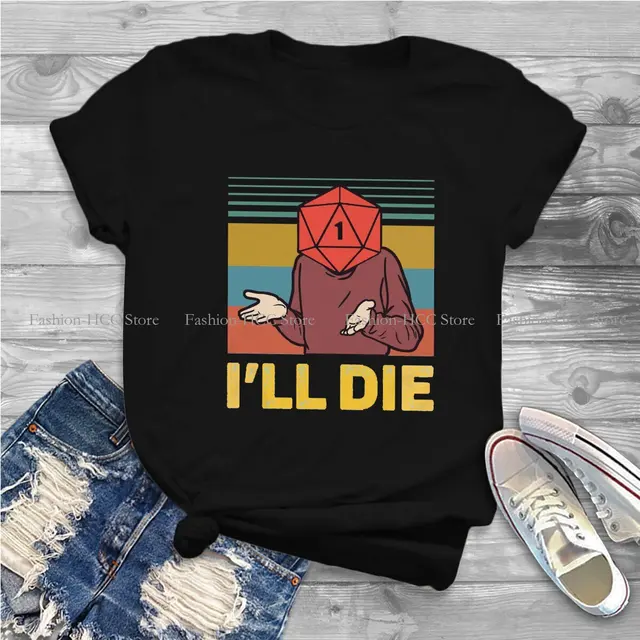 Guess I'll Die D20 티셔츠: 빈티지 매력과 편안함이 결합된 독특한 스타일