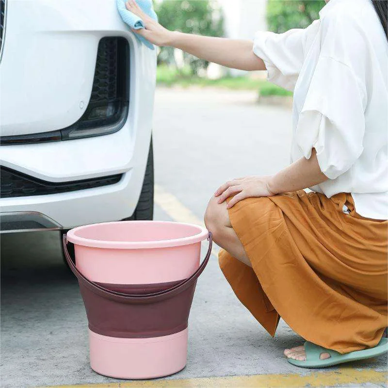 Home Folding Water Bucket, Cleaning Water Bucket, Portable Fishing Car Washing Student Dormitory Bucket