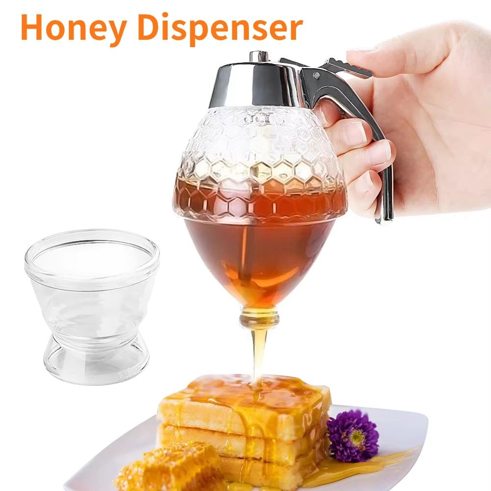 Syrup Dispenser No Drip Honey Special Pot Dispenser Sugar Juice Storage Squeeze Bottle Honey Jar Container Jar Container