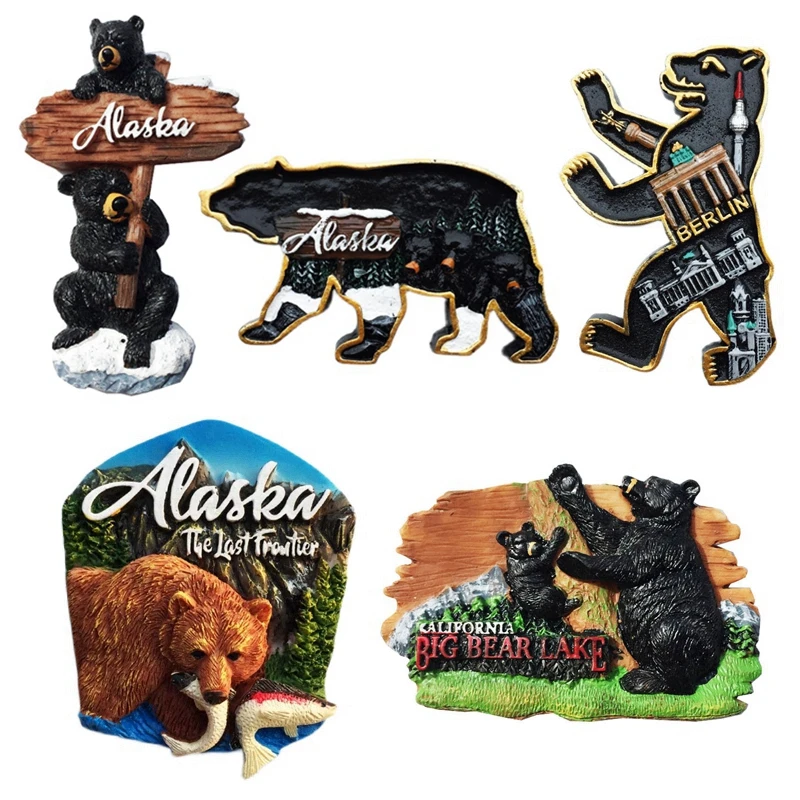 Fridge Stickers Alaska 3d Fridge Tourism Souvenirs Refrigerator Aliexpress