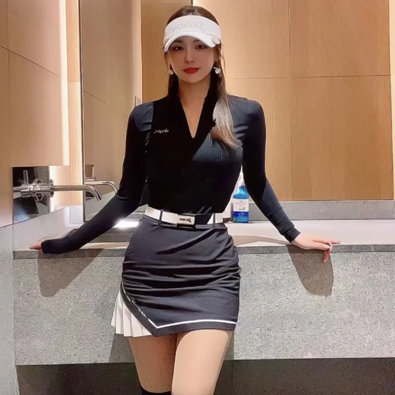 Summer New Golf Women's Long Sleeved Slim Fit, High-quality, Fashionable, Comfortable, Versatile Outdoor Leisure Sports