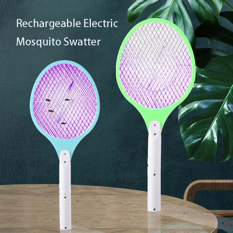 

Hot Sales Household 2In1 Mosquito Killer Lamp Rechargeable Electric Mosquito Swatter Handheld Bug Zapper Mosquito Trap