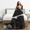 Tom Kaulitz Blankets Fleece Winter Pop-Rock Band Multi-function Lightweight Thin Throw Blankets for Sofa Couch Rug Piece 2