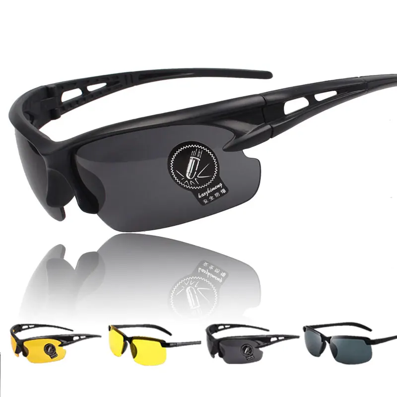 Men Women Night Vision Glasses Outdoor Cycling Glasses Black Frame Goggles Driver Night Fashion Yellow night vision glasses night vision sunglasses