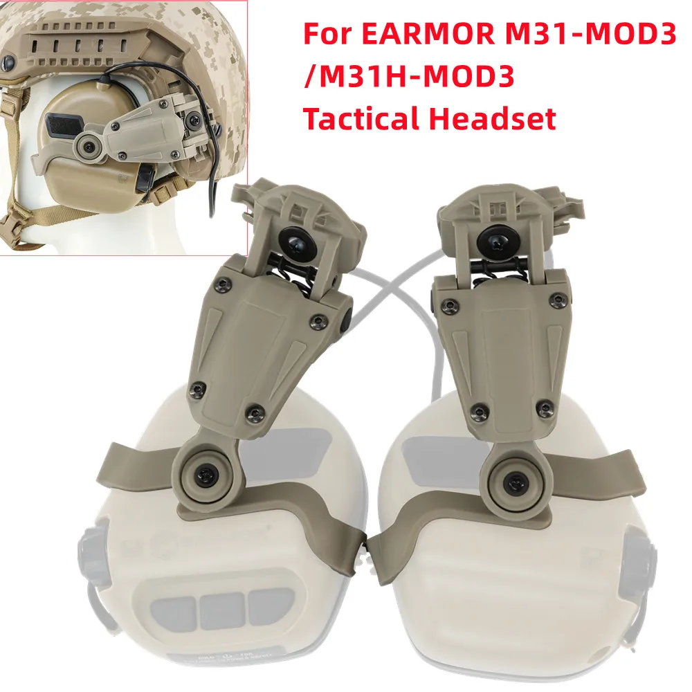 ouvido-suporte-eletronico-para-capacete-tatico-arc-rail-adapter-airsoft-hunting-headphone-m31tactical-headset-acessorios
