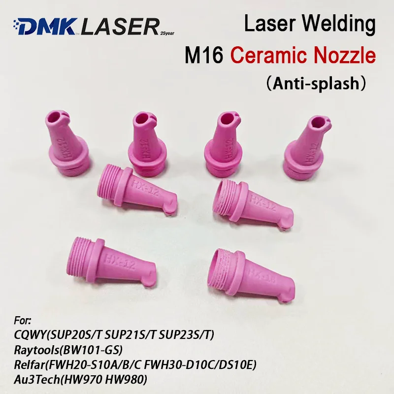 Splash Less Nozzle Laser Welding Ceramic Nozzle M16 Ceramic material Anti-splash Nozzle ...