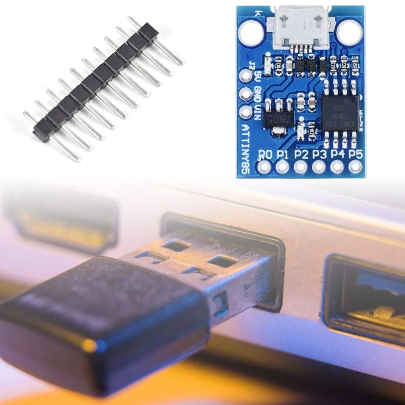 5Pcs Attiny Attiny85 Digispark ű Ÿ Arduino IIC I2C TWI SPI   ũ USB   