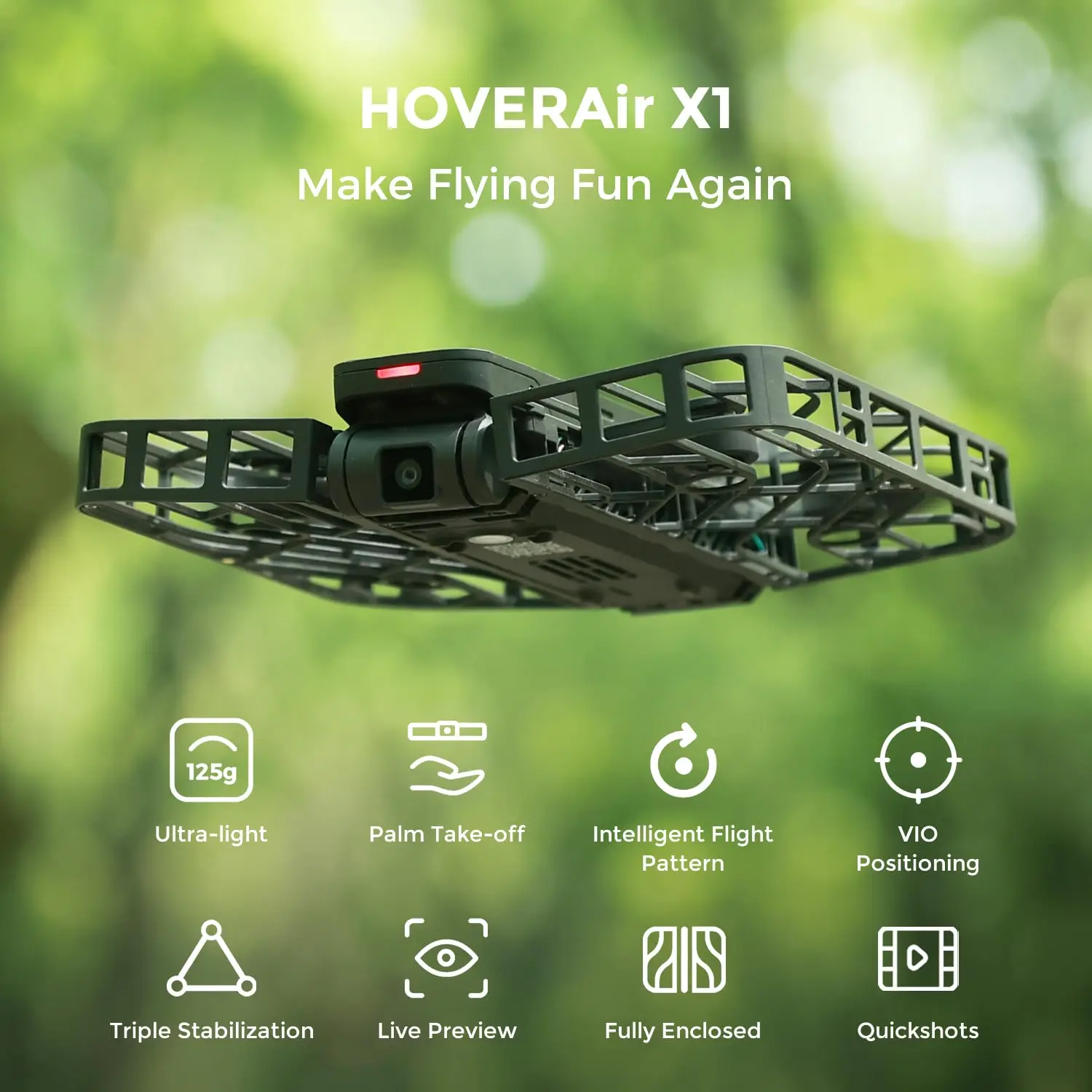 HOVER ドローン本体 ハードケースセット（ドローンで24時間以上の監視 